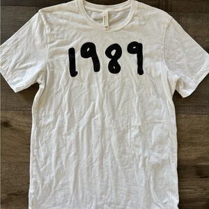 Bella Canvas Taylor Swift White Short Sleeve Tee 1989 Graphic